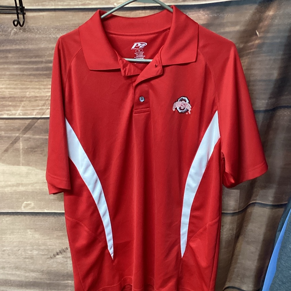 Pro Edge Scarlet Polo Shirt OHIO STATE BUCKEYES